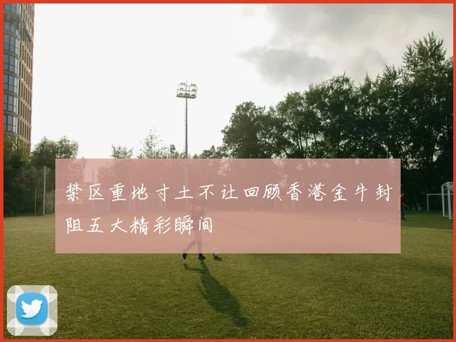 禁区重地寸土不让回顾香港金牛封阻五大精彩瞬间